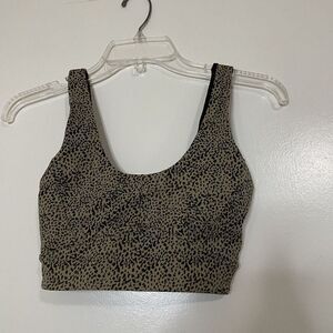 VARLEY leopard sports workout bra tank top size xs